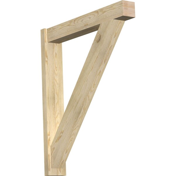 Ekena Millwork Traditional Block Rough Sawn Outlooker, Douglas Fir, 6"W x 36"D x 42"H OUT06X36X42TRA05RDF - main